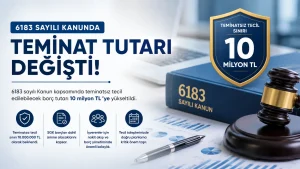 6183 sayılı Kanun kapsamında teminatsız tecil edilebilecek borç tutarının 10 milyon TL’ye yükseltilmesini anlatan, SGK borçları ve işverenlerin tecil süreçlerine dikkat çeken kurumsal blog görseli.