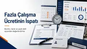 Fazla çalışma ücretinin bordro, tanık ve yazılı delillerle ispatlanması