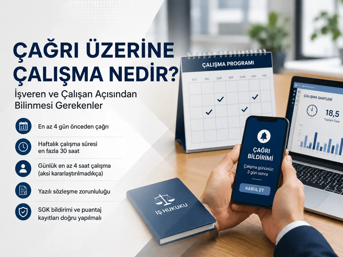 Çağrı üzerine çalışma sözleşmesi kapsamında işveren ve çalışan arasındaki esnek çalışma modeli.