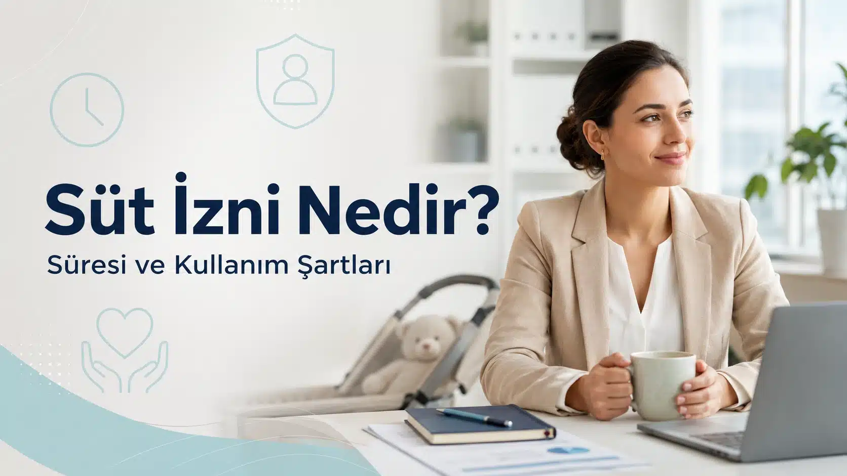 Süt izninin süresi ve kullanım şartlarını temsil eden çalışan anne görseli